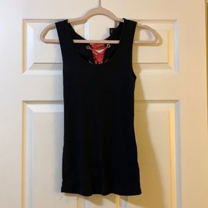 Guess lace up tank top.